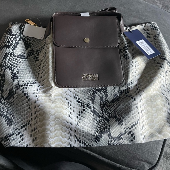 Cavalli Class Large Nylon Tote In Python - Picture 5 of 8